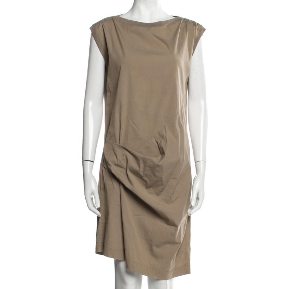 NWT BRUNELLO CUCINELLI Bateau Neckline Knee-Length Dress Size Small